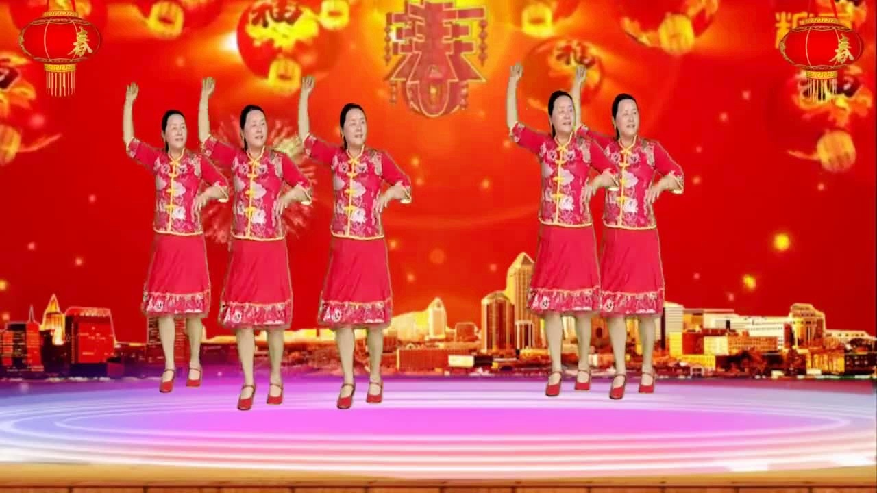 最新张灯结彩广场舞，时代旋律与活力的完美融合